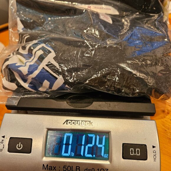 JM Collections Flowy Blouse Womens XL Black Blue Geometric Career Office date - Picture 9 of 9